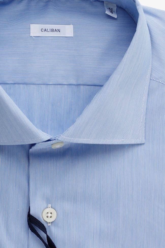 caliban Hemd Herren Caliban Regular Halb Unifarben 70% cotton 27% pa 3% ea kragen Französisch Lange Ärmel