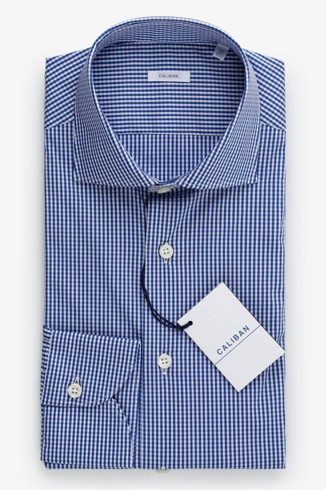 Caliban Hemd Herren Caliban Regular Karo 70% Cotton 27% Pa 3% Ea Kragen Französisch Lange Ärmel