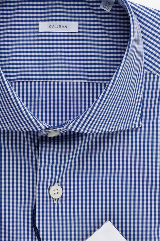 caliban Hemd Herren Caliban Regular Karo 70% cotton 27% pa 3% ea kragen Französisch Lange Ärmel