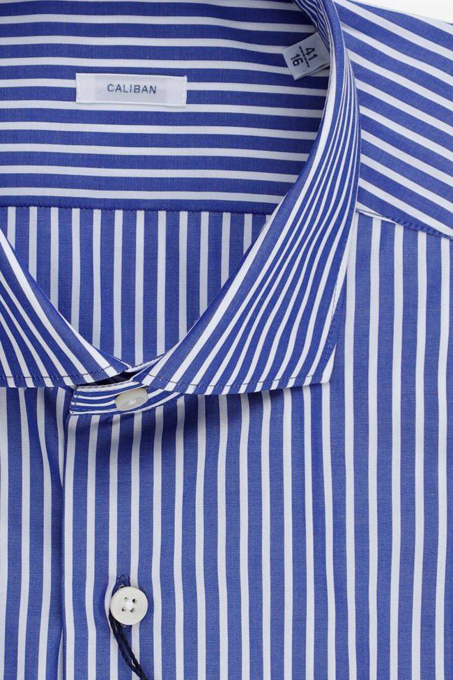 Caliban Hemd Herren Caliban Regular Streifen 100% Baumwolle Kragen Französisch Lange Ärmel