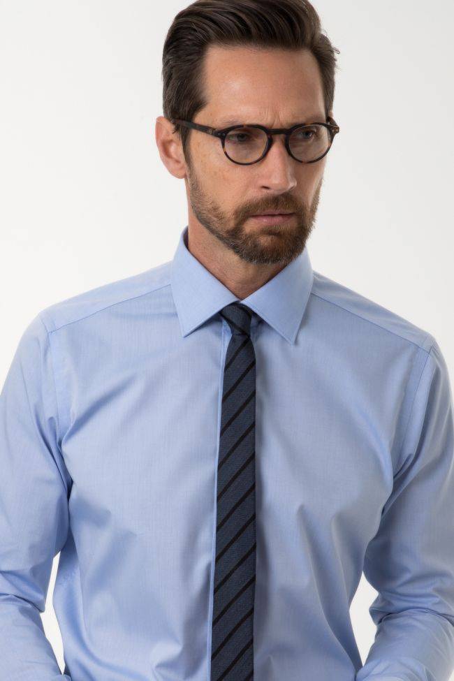 Caliban Hemd Herren Caliban Slim Bügelfreie Einfarbig 97% Baumwolle 3% Dow XLA Kragen Italienisch Lange Ärmel