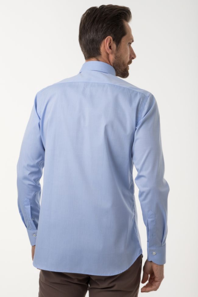 Caliban Hemd Herren Caliban Slim Bügelfreie Einfarbig 97% Baumwolle 3% Dow XLA Kragen Italienisch Lange Ärmel