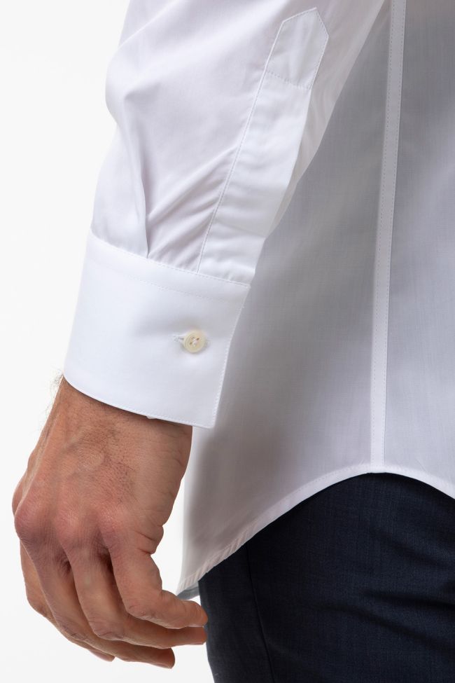 Caliban Hemd Herren Caliban Slim Einfarbig 100% Baumwolle Kragen Kläppchenkragen Lange Ärmel