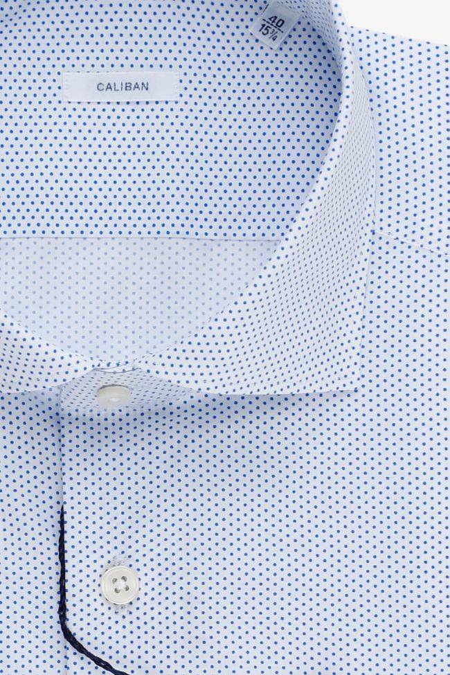 Caliban Hemd Herren Caliban Slim Halb Unifarben 100% Baumwolle Kragen Französisch Lange Ärmel