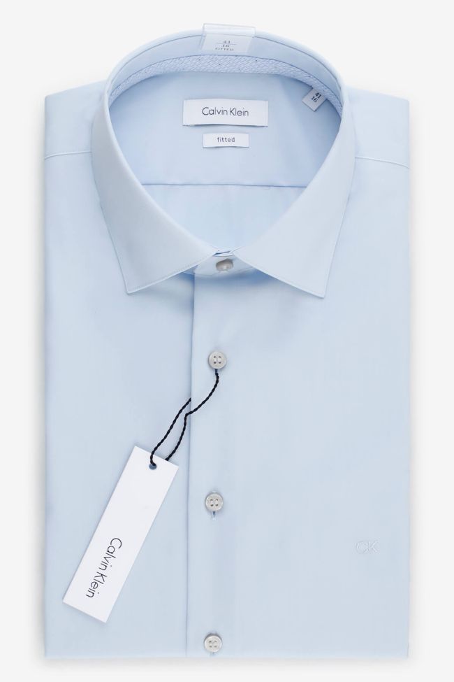 calvin klein Hemd Herren Calvin Klein Regular Einfarbig 100% Baumwolle kragen Französisch Lange Ärmel