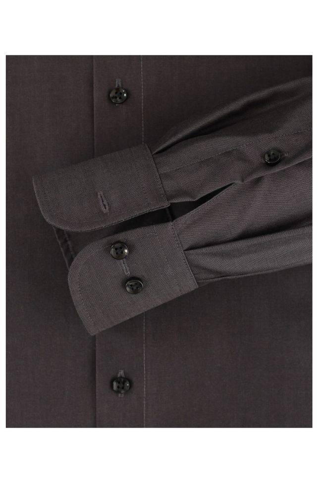 Casamoda Hemd Herren Casamoda Comfort Bügelfreie Einfarbig Kragen Französisch Lange Ärmel