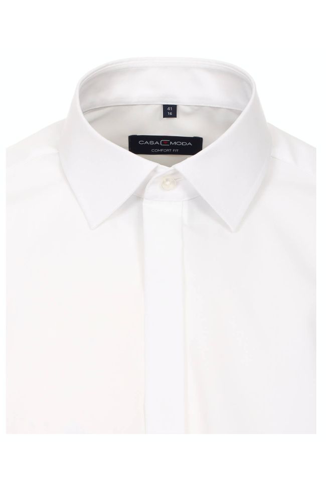 Casamoda Hemd Herren Casamoda Comfort Bügelfreie Einfarbig Kragen Französisch Lange Ärmel