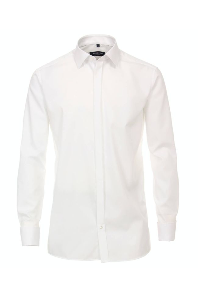 casamoda Hemd Herren Casamoda Comfort Bügelfreie Einfarbig kragen Französisch Lange Ärmel