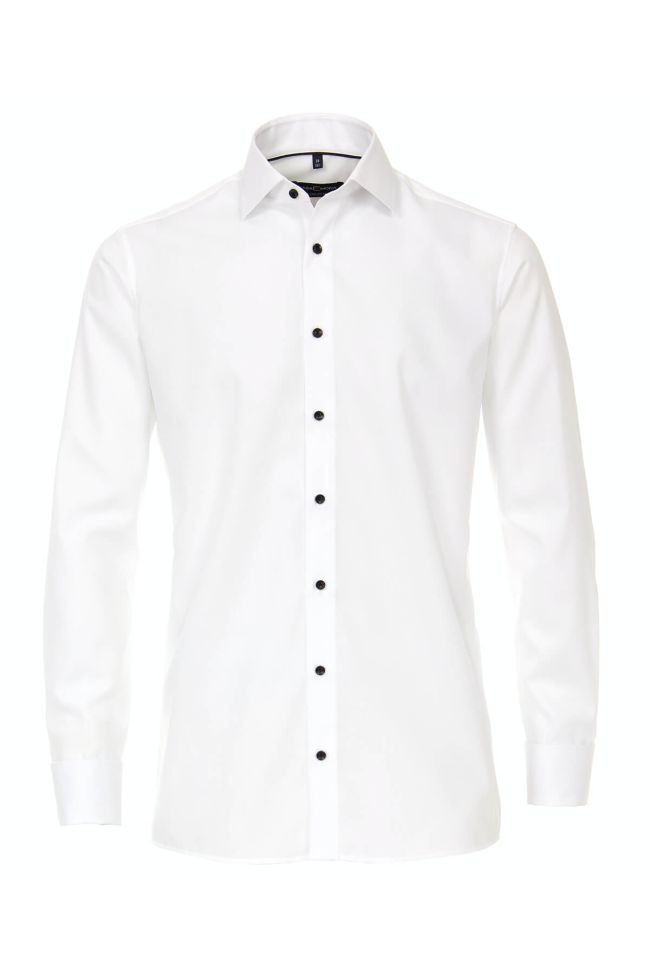 casamoda Hemd Herren Casamoda Comfort Bügelfreie Einfarbig kragen Französisch Lange Ärmel