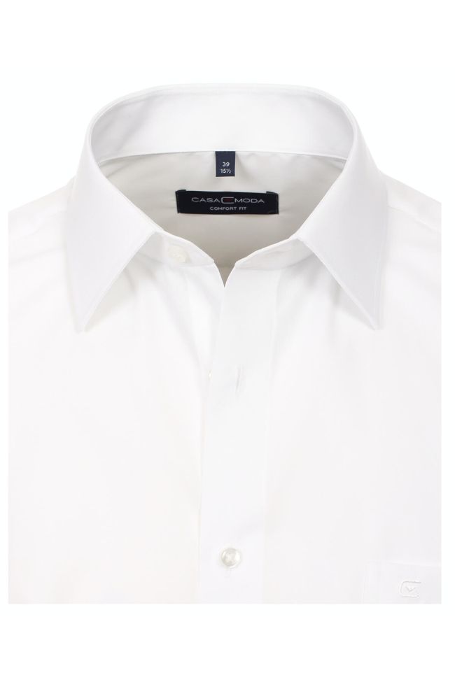 Casamoda Hemd Herren Casamoda Comfort Bügelfreie Einfarbig Kragen Französisch Kurze Ärmel