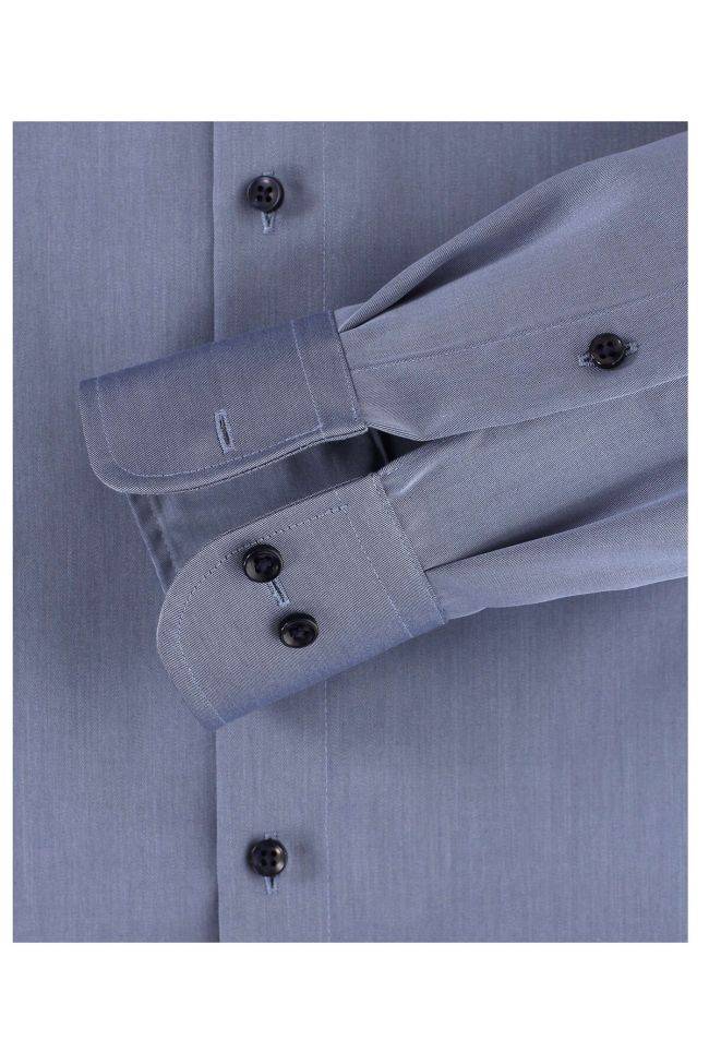 Casamoda Hemd Herren Casamoda Comfort Bügelfreie Einfarbig Kragen Französisch Lange Ärmel