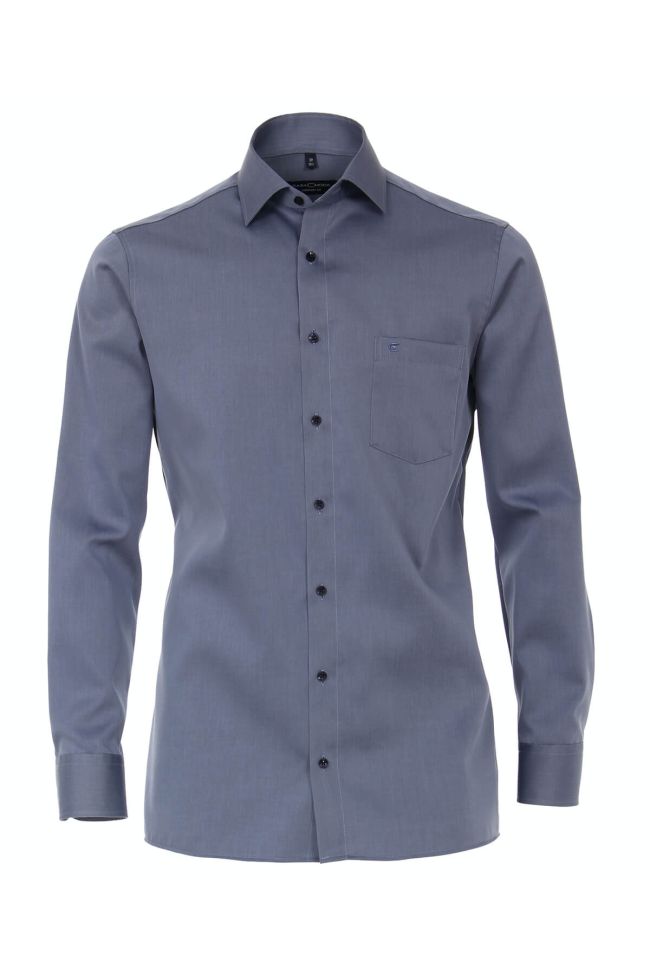 casamoda Hemd Herren Casamoda Comfort Bügelfreie Einfarbig kragen Französisch Lange Ärmel