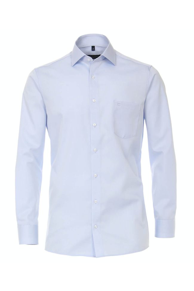 casamoda Hemd Herren Casamoda Comfort Bügelfreie Einfarbig kragen Französisch Lange Ärmel