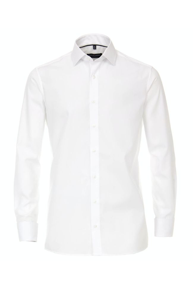casamoda Hemd Herren Casamoda Comfort Bügelfreie Einfarbig kragen Französisch Lange Ärmel