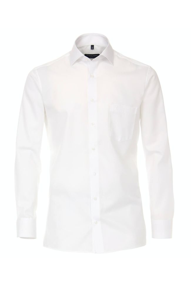 casamoda Hemd Herren Casamoda Comfort Bügelfreie Einfarbig kragen Französisch Lange Ärmel