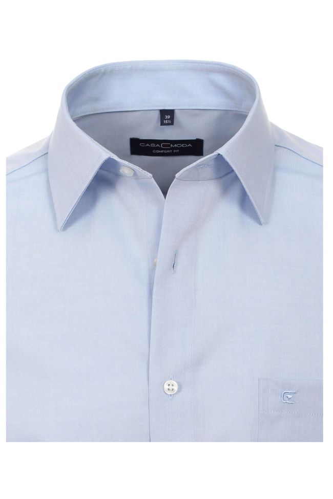Casamoda Hemd Herren Casamoda Comfort Bügelfreie Einfarbig Kragen Französisch Lange Ärmel