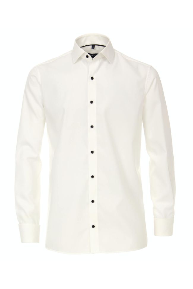 casamoda Hemd Herren Casamoda Comfort Bügelfreie Einfarbig kragen Französisch Lange Ärmel