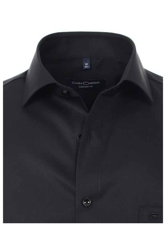 Casamoda Hemd Herren Casamoda Comfort Bügelfreie Einfarbig Kragen Französisch Lange Ärmel