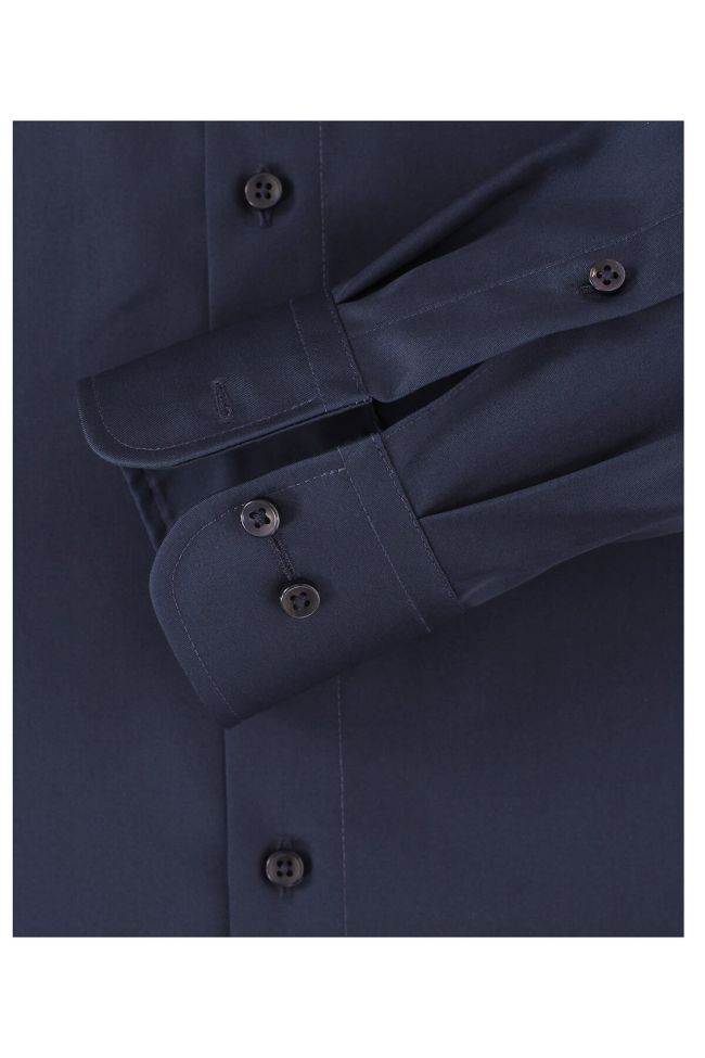 Casamoda Hemd Herren Casamoda Comfort Bügelfreie Einfarbig Kragen Französisch Lange Ärmel