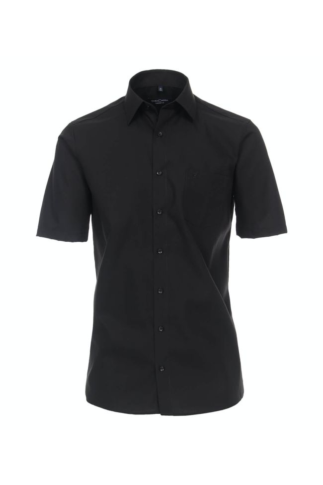 casamoda Hemd Herren Casamoda Comfort Einfarbig kragen Französisch Kurze Ärmel