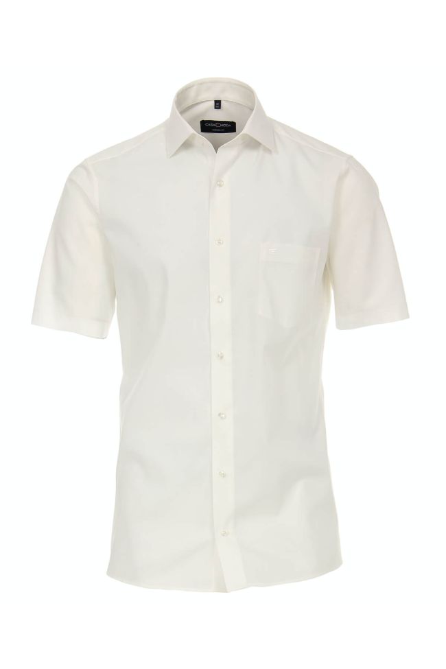 casamoda Hemd Herren Casamoda Regular Bügelfreie Einfarbig kragen Französisch Kurze Ärmel