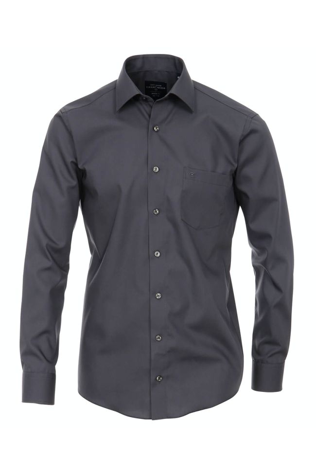 casamoda Hemd Herren Casamoda Regular Bügelfreie Einfarbig kragen Französisch Lange Ärmel