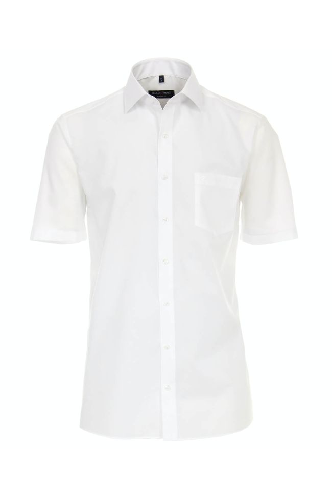 casamoda Hemd Herren Casamoda Regular Bügelfreie Einfarbig kragen Französisch Kurze Ärmel