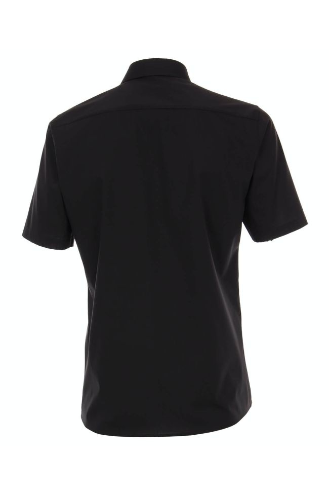 Casamoda Hemd Herren Casamoda Regular Bügelfreie Einfarbig Kragen Französisch Kurze Ärmel