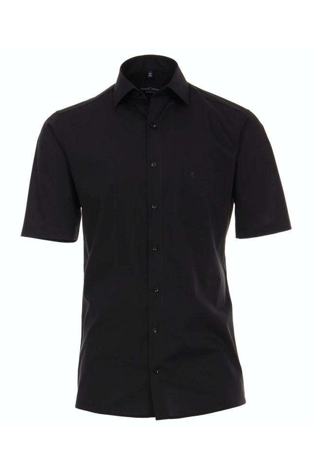 casamoda Hemd Herren Casamoda Regular Bügelfreie Einfarbig kragen Französisch Kurze Ärmel