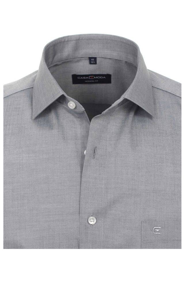 Casamoda Hemd Herren Casamoda Regular Bügelfreie Einfarbig Kragen Französisch Kurze Ärmel