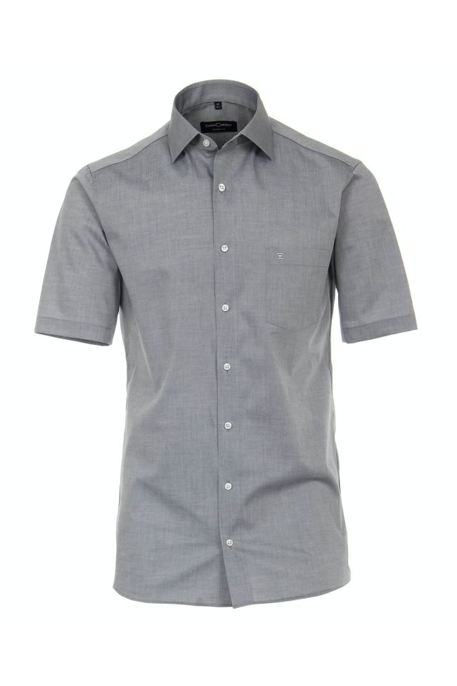 casamoda Hemd Herren Casamoda Regular Bügelfreie Einfarbig kragen Französisch Kurze Ärmel