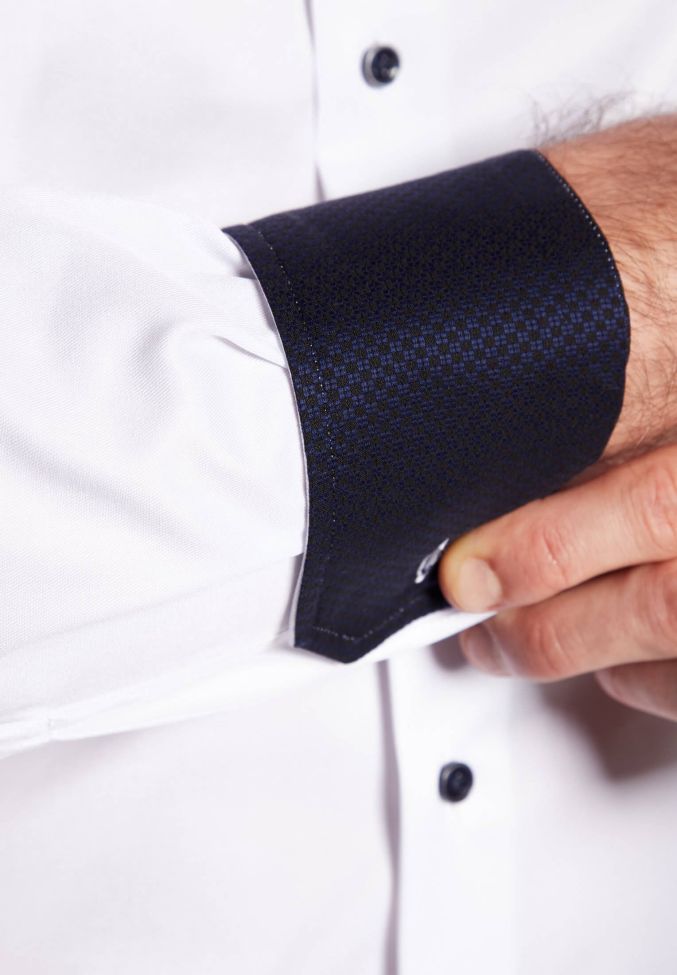 Eterna Hemd Herren Eterna Classic Bügelfreie Kragen Französisch Lange Ärmel