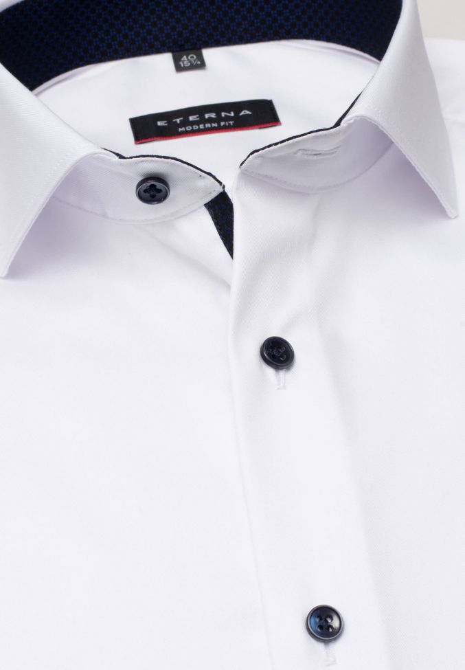 Eterna Hemd Herren Eterna Classic Bügelfreie Kragen Französisch Lange Ärmel