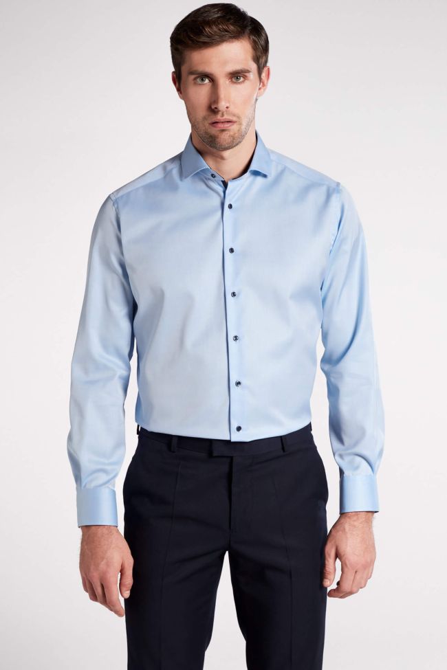 eterna Hemd Herren Eterna Classic Bügelfreie kragen Französisch Lange Ärmel