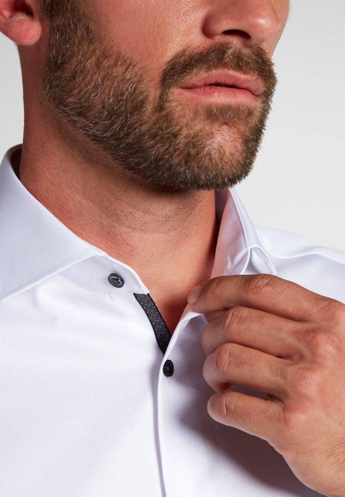 Eterna Hemd Herren Eterna Classic Bügelfreie Kragen Französisch Lange Ärmel