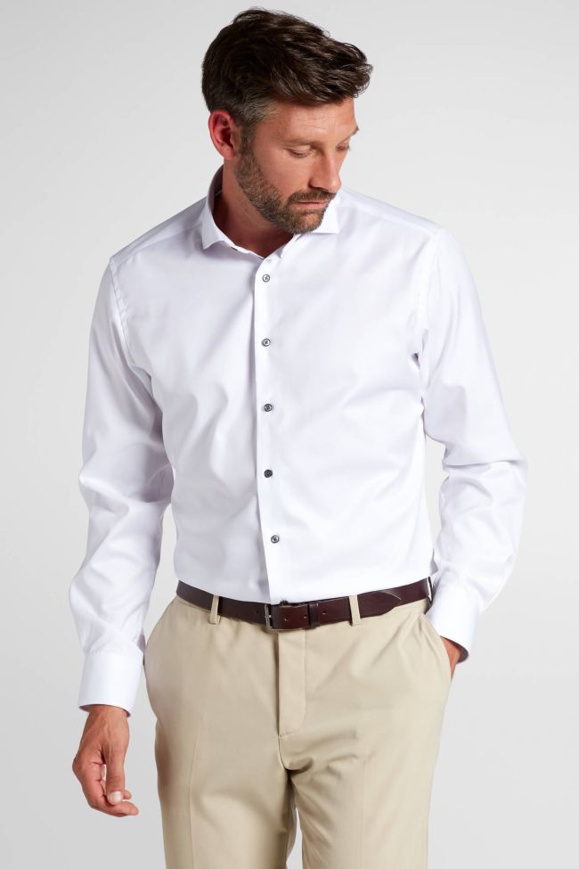 eterna Hemd Herren Eterna Classic Bügelfreie kragen Französisch Lange Ärmel