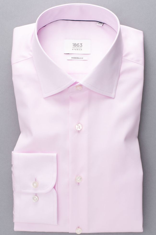 Eterna Hemd Herren Eterna Classic Bügelfreie Kragen Italienisch Lange Ärmel