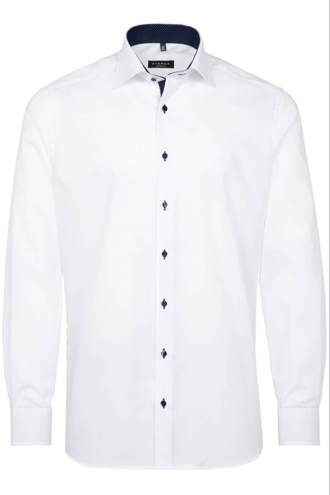 Eterna Hemd Herren Eterna Classic Bügelfreie Kragen Italienisch Lange Ärmel