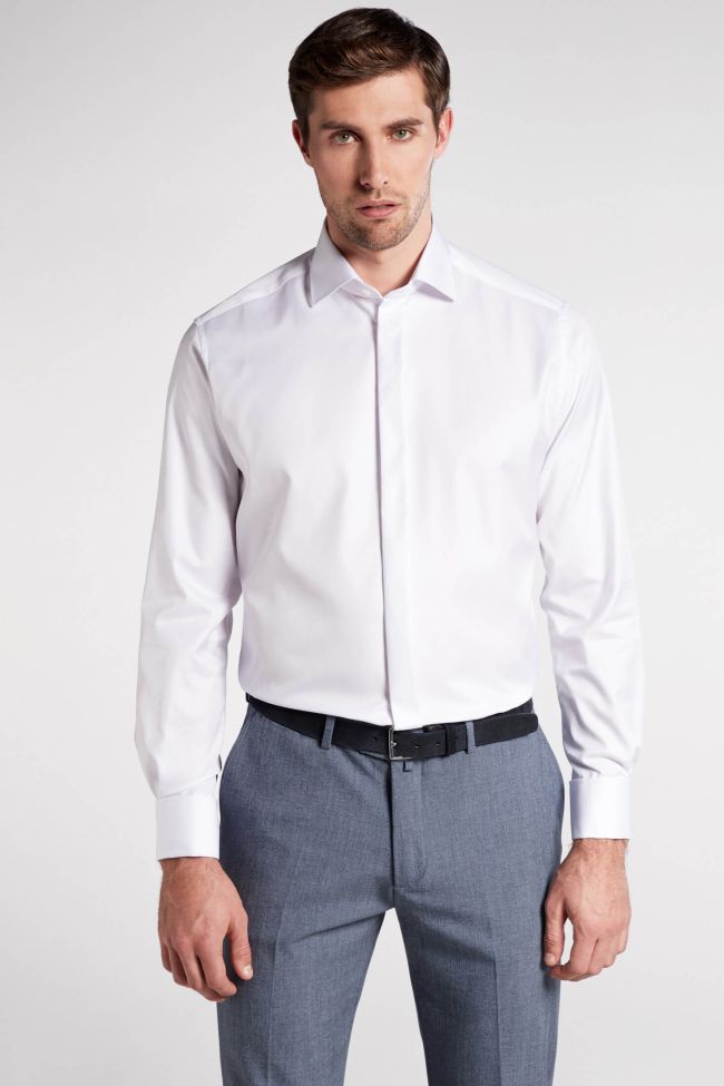 eterna Hemd Herren Eterna Classic Bügelfreie kragen Italienisch Lange Ärmel