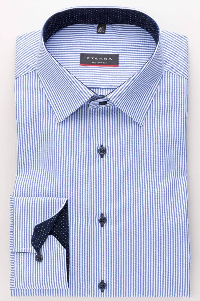 Eterna Hemd Herren Eterna Classic Bügelfreie Kragen Italienisch Lange Ärmel