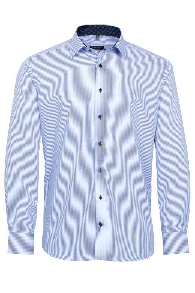 Eterna Hemd Herren Eterna Classic Bügelfreie Kragen Italienisch Lange Ärmel