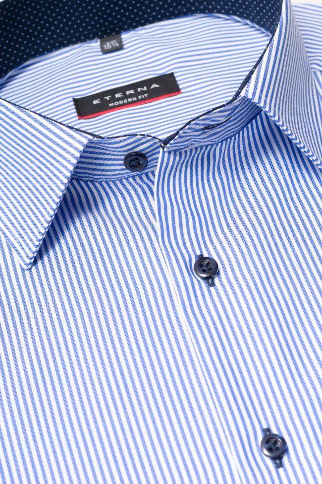 Eterna Hemd Herren Eterna Classic Bügelfreie Kragen Italienisch Lange Ärmel
