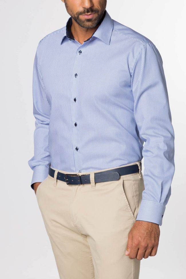 eterna Hemd Herren Eterna Classic Bügelfreie kragen Italienisch Lange Ärmel