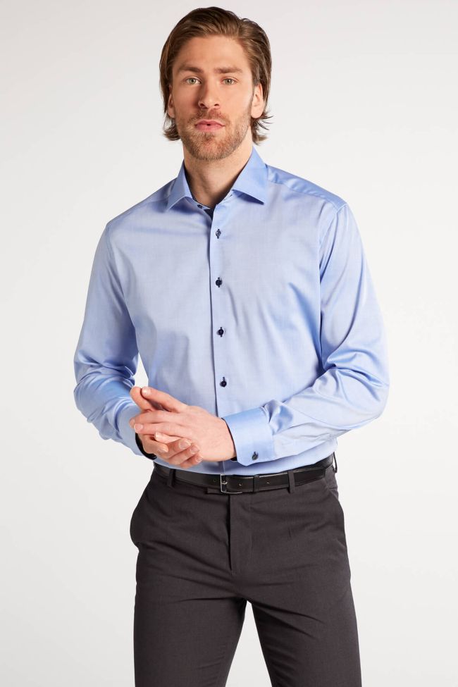 eterna Hemd Herren Eterna Classic Bügelfreie kragen Italienisch Lange Ärmel