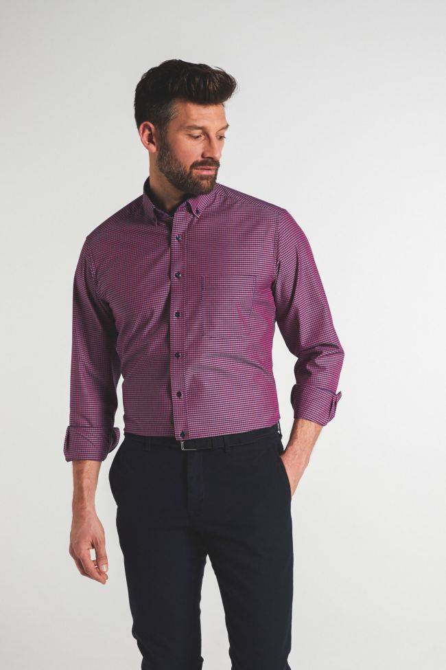 eterna Hemd Herren Eterna Classic Bügelfreie kragen Italienisch Lange Ärmel