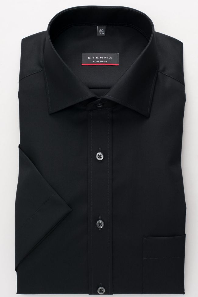 Eterna Hemd Herren Eterna Classic Bügelfreie Kragen Italienisch Kurze Ärmel