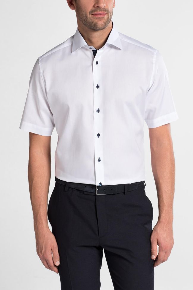 Eterna Hemd Herren Eterna Classic Bügelfreie Kragen Italienisch Kurze Ärmel