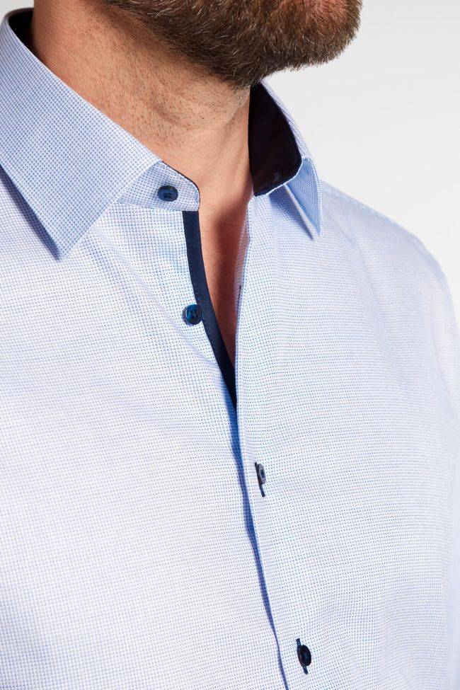 Eterna Hemd Herren Eterna Classic Bügelfreie Kragen Italienisch Lange Ärmel