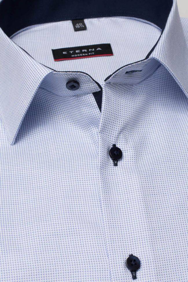 eterna Hemd Herren Eterna Classic Bügelfreie kragen Italienisch Lange Ärmel