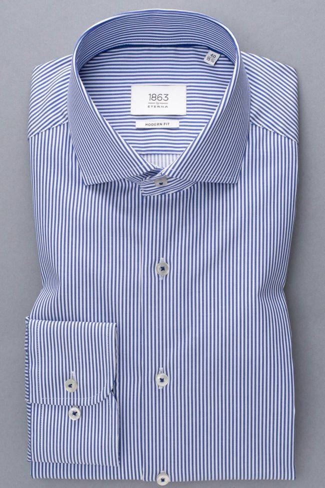 Eterna Hemd Herren Eterna Classic Bügelfreie Kragen Italienisch Lange Ärmel